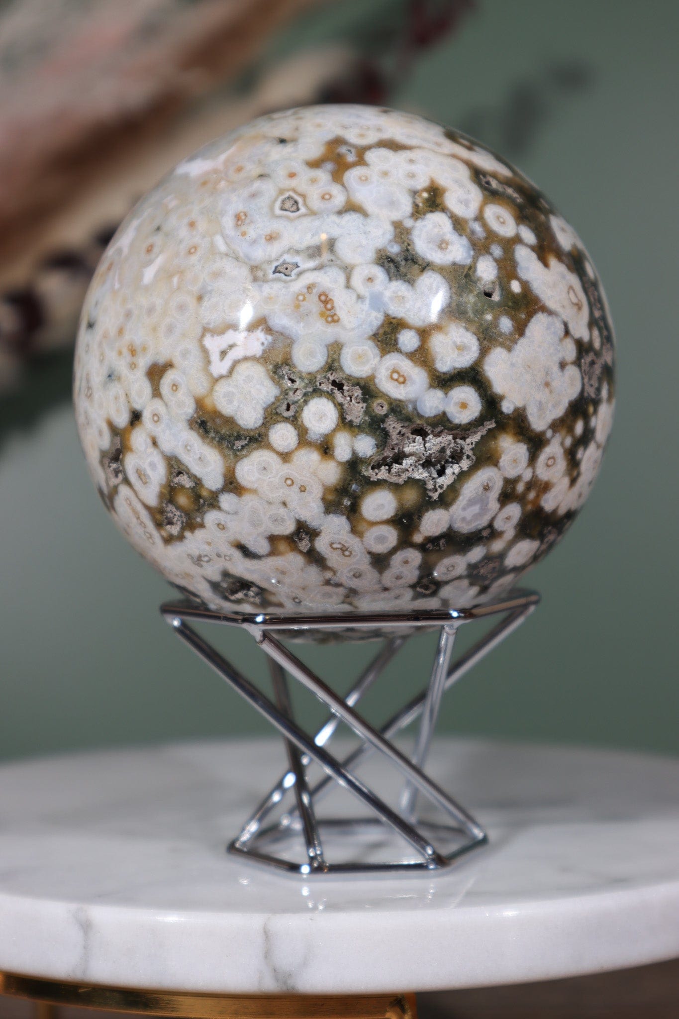 Ocean Jasper Sphere 8cm Spheres Tali & Loz