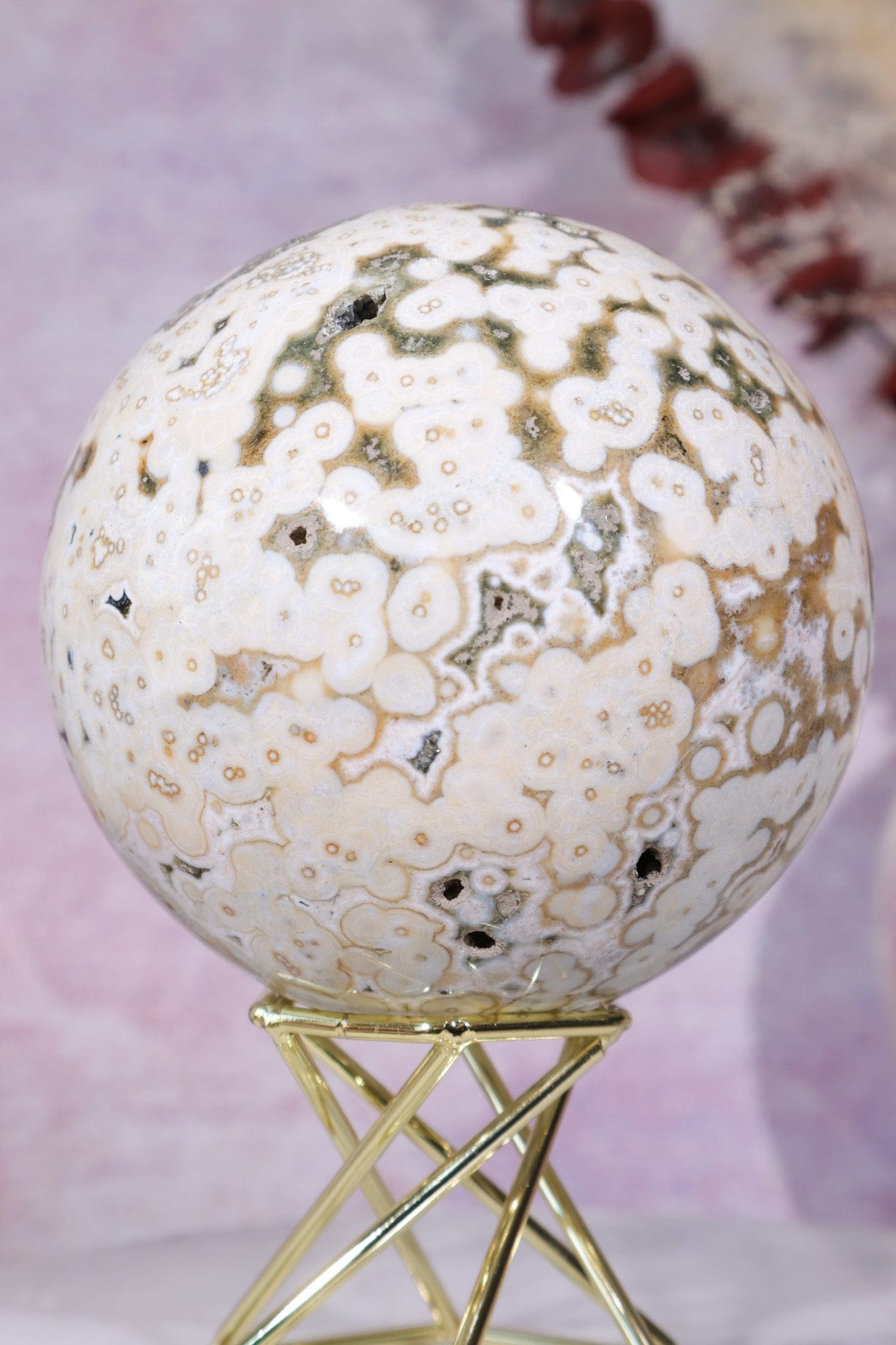 Ocean Jasper Sphere 8cm Spheres Tali & Loz Crystals