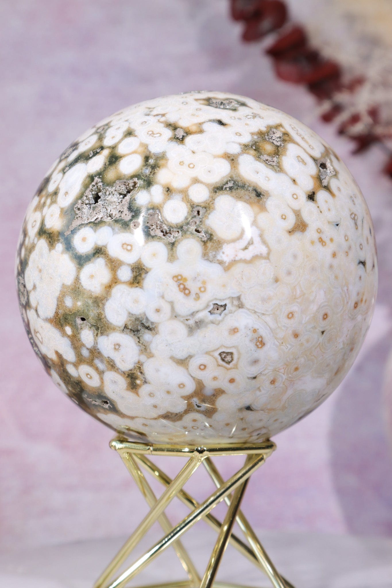 Ocean Jasper Sphere 8cm Spheres Tali & Loz Crystals