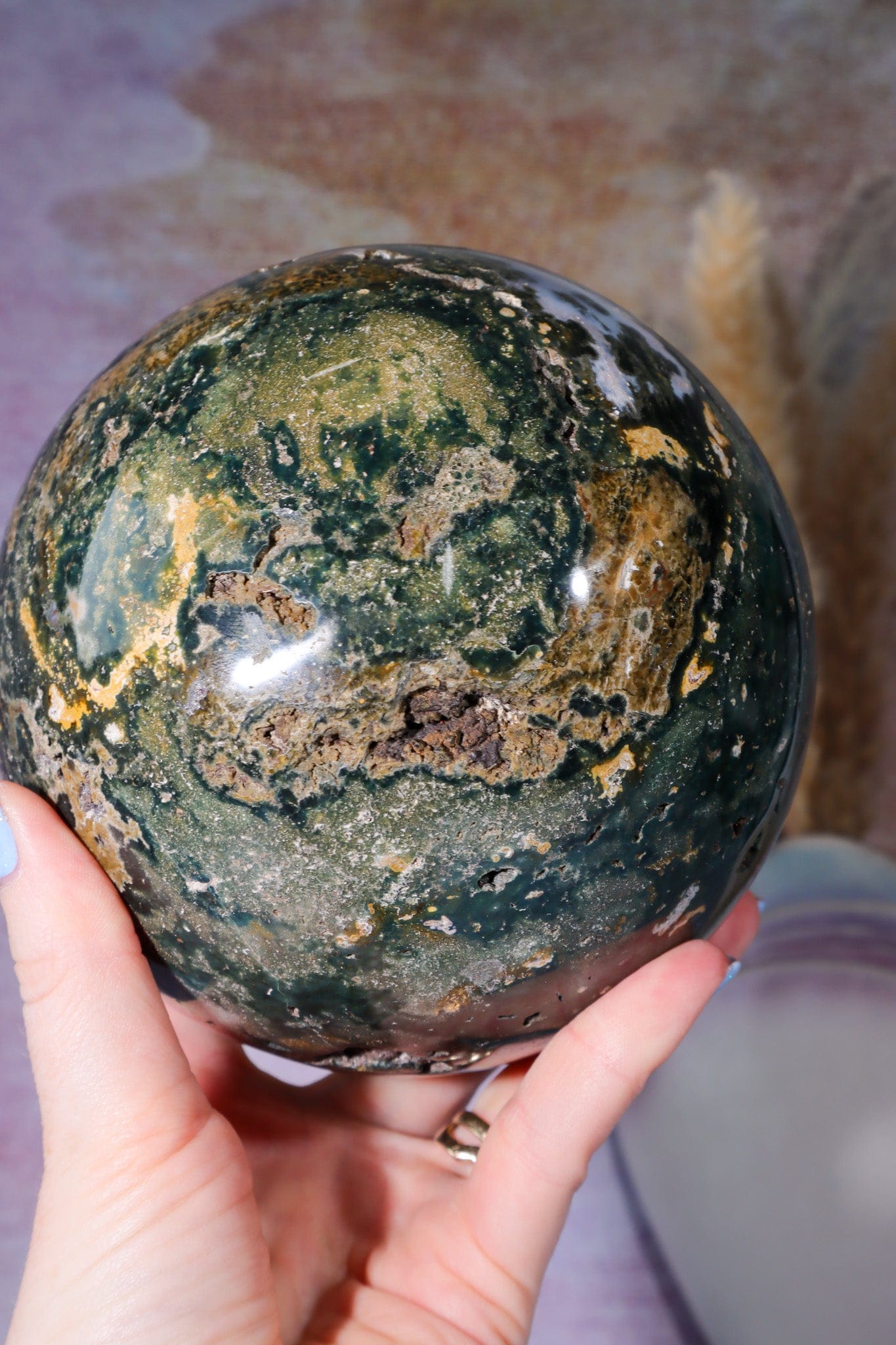 Ocean Jasper Statement Sphere 3.2KG spheres Tali & Loz Crystals