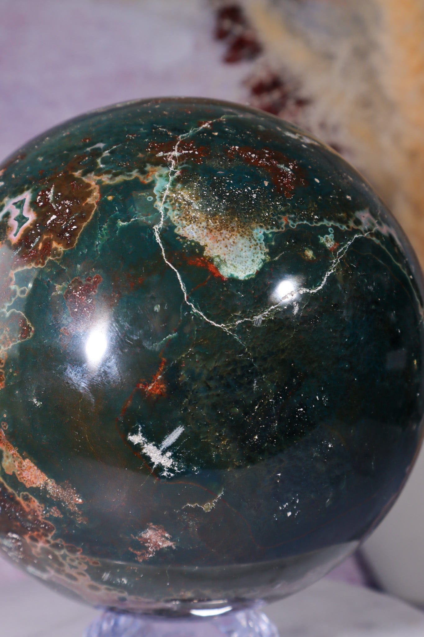 Ocean Jasper Statement Sphere 3.2KG spheres Tali & Loz Crystals