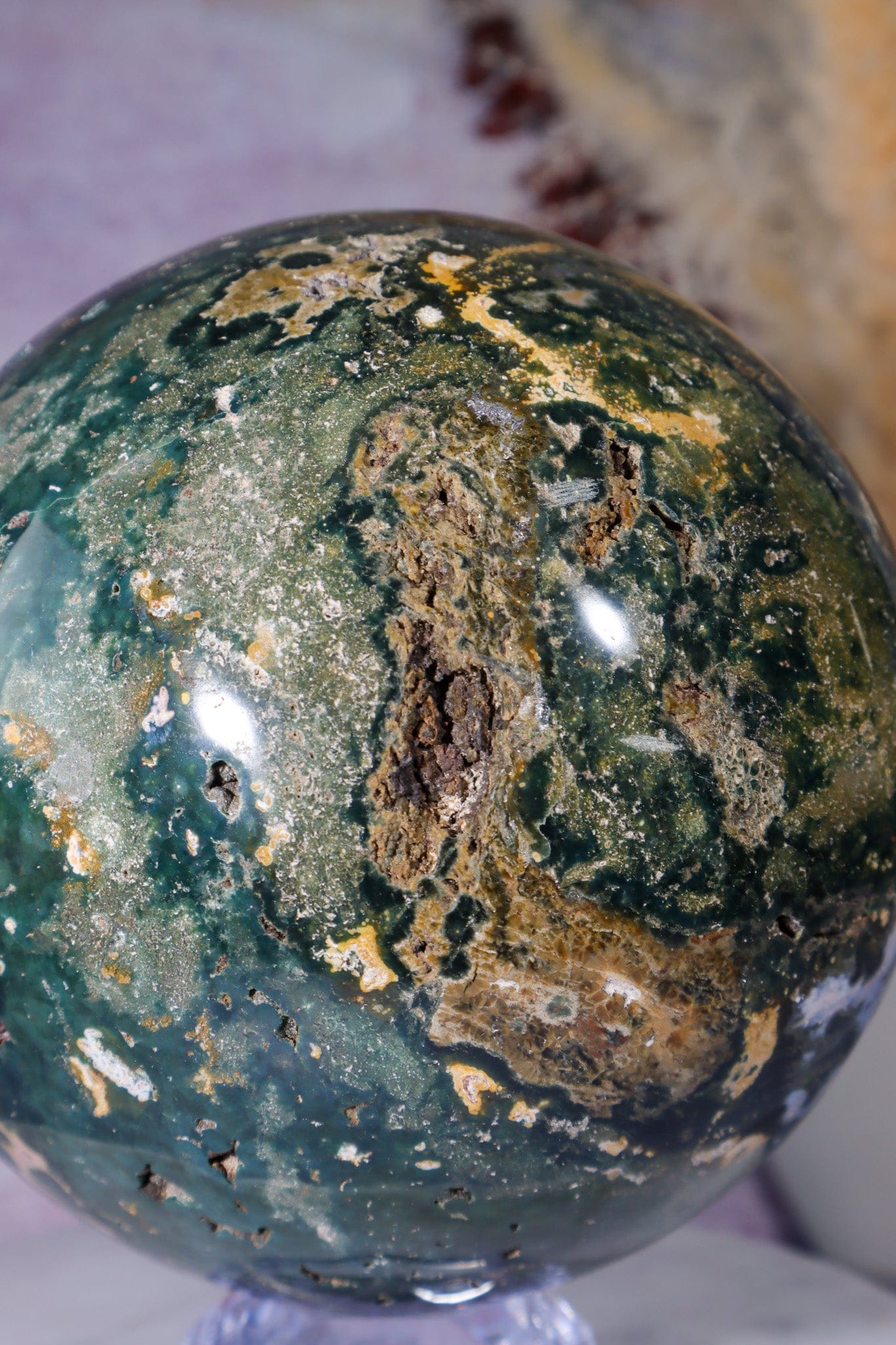 Ocean Jasper Statement Sphere 3.2KG spheres Tali & Loz Crystals
