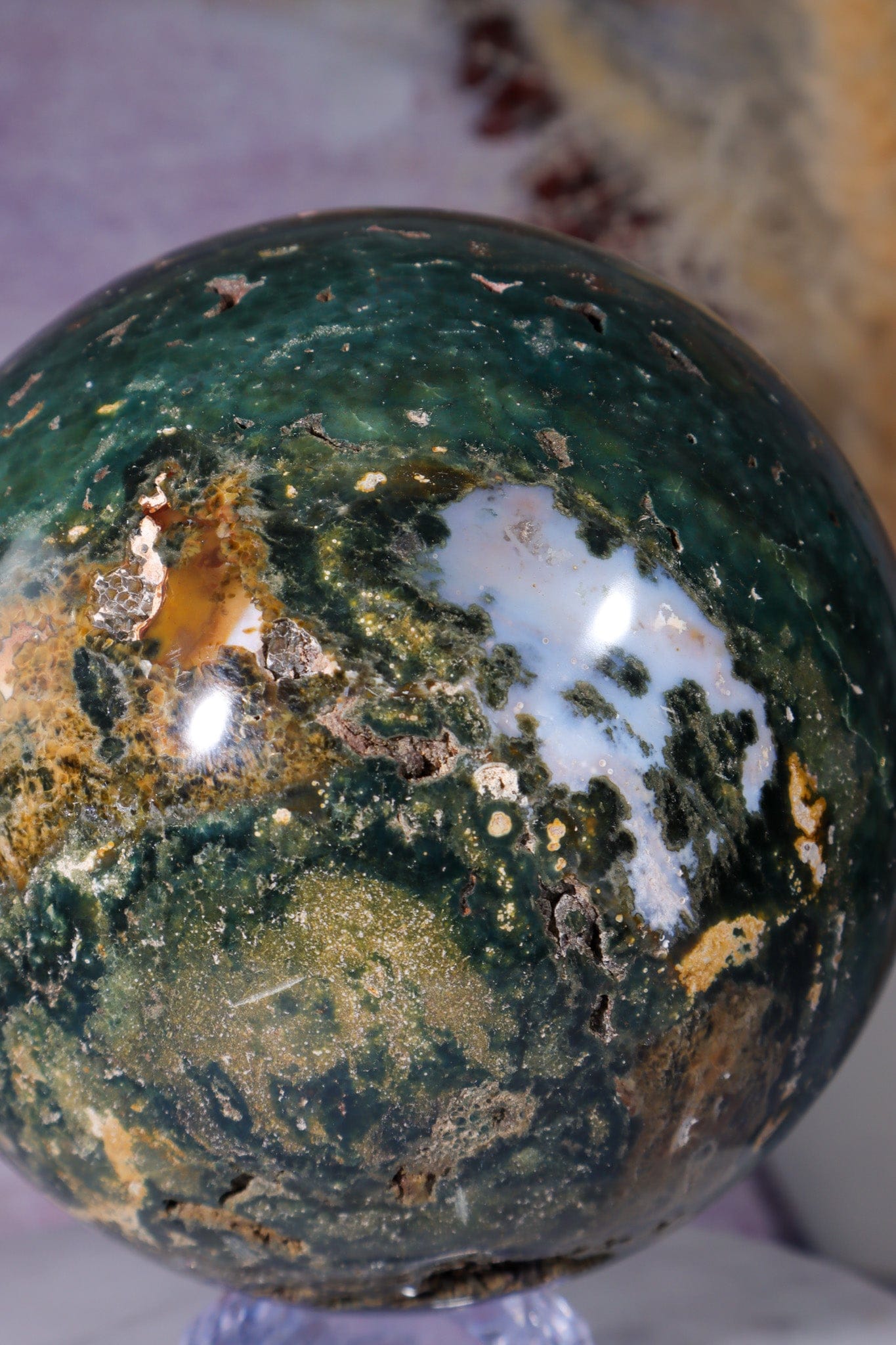 Ocean Jasper Statement Sphere 3.2KG spheres Tali & Loz Crystals