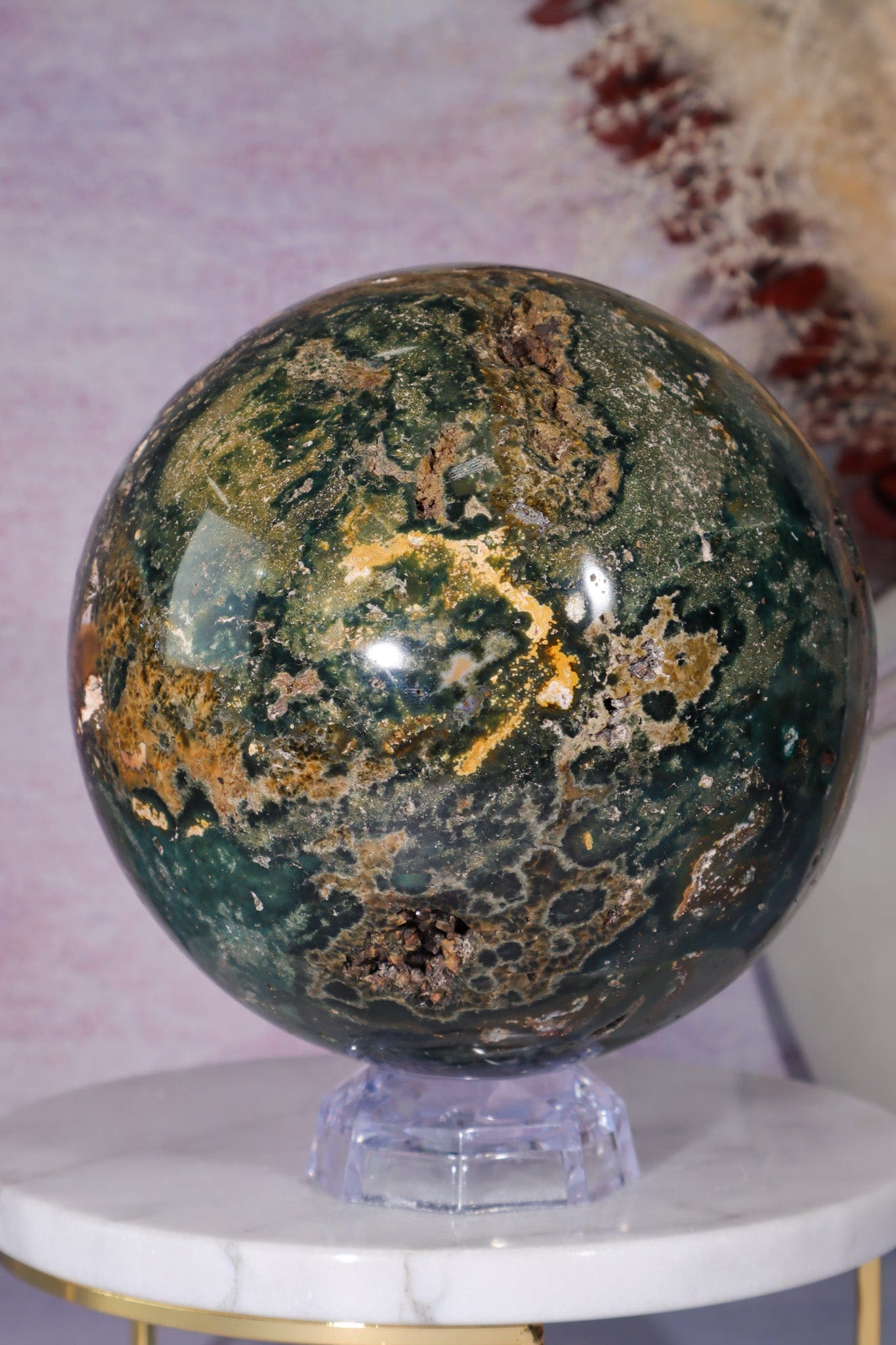 Ocean Jasper Statement Sphere 3.2KG spheres Tali & Loz Crystals