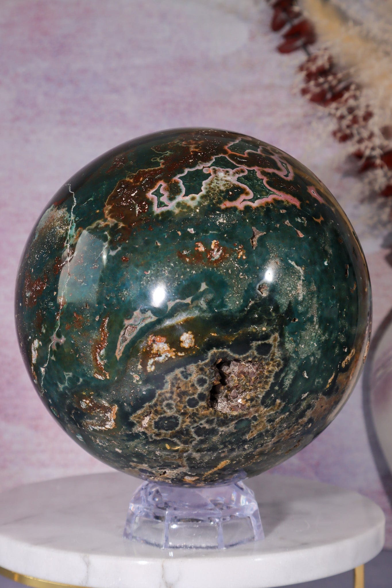 Ocean Jasper Statement Sphere 3.2KG spheres Tali & Loz Crystals