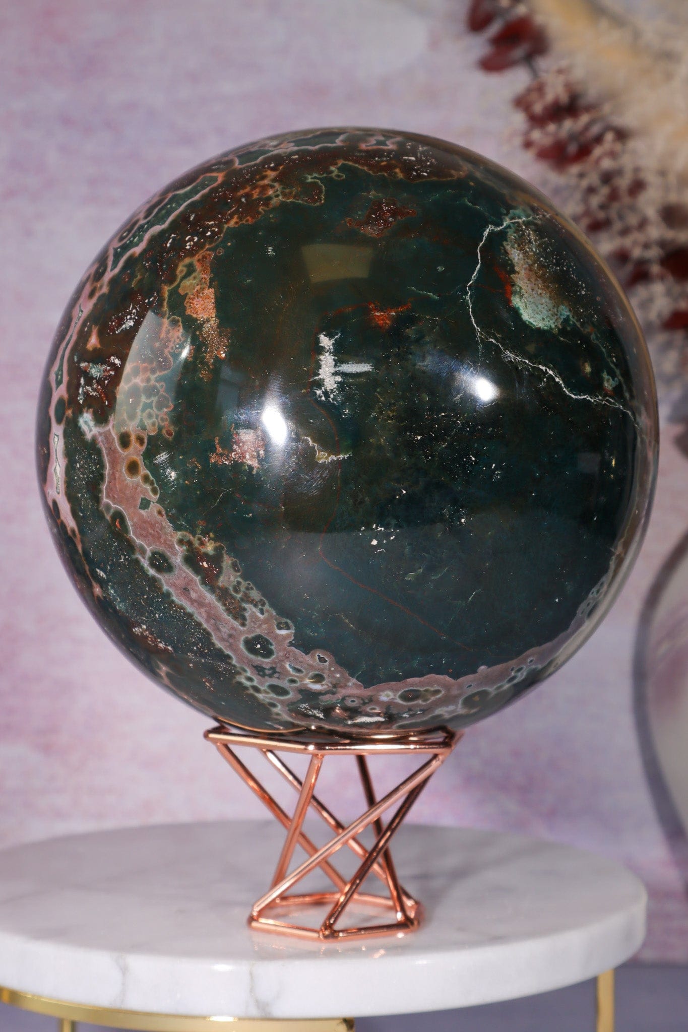 Ocean Jasper Statement Sphere 3.2KG spheres Tali & Loz Crystals