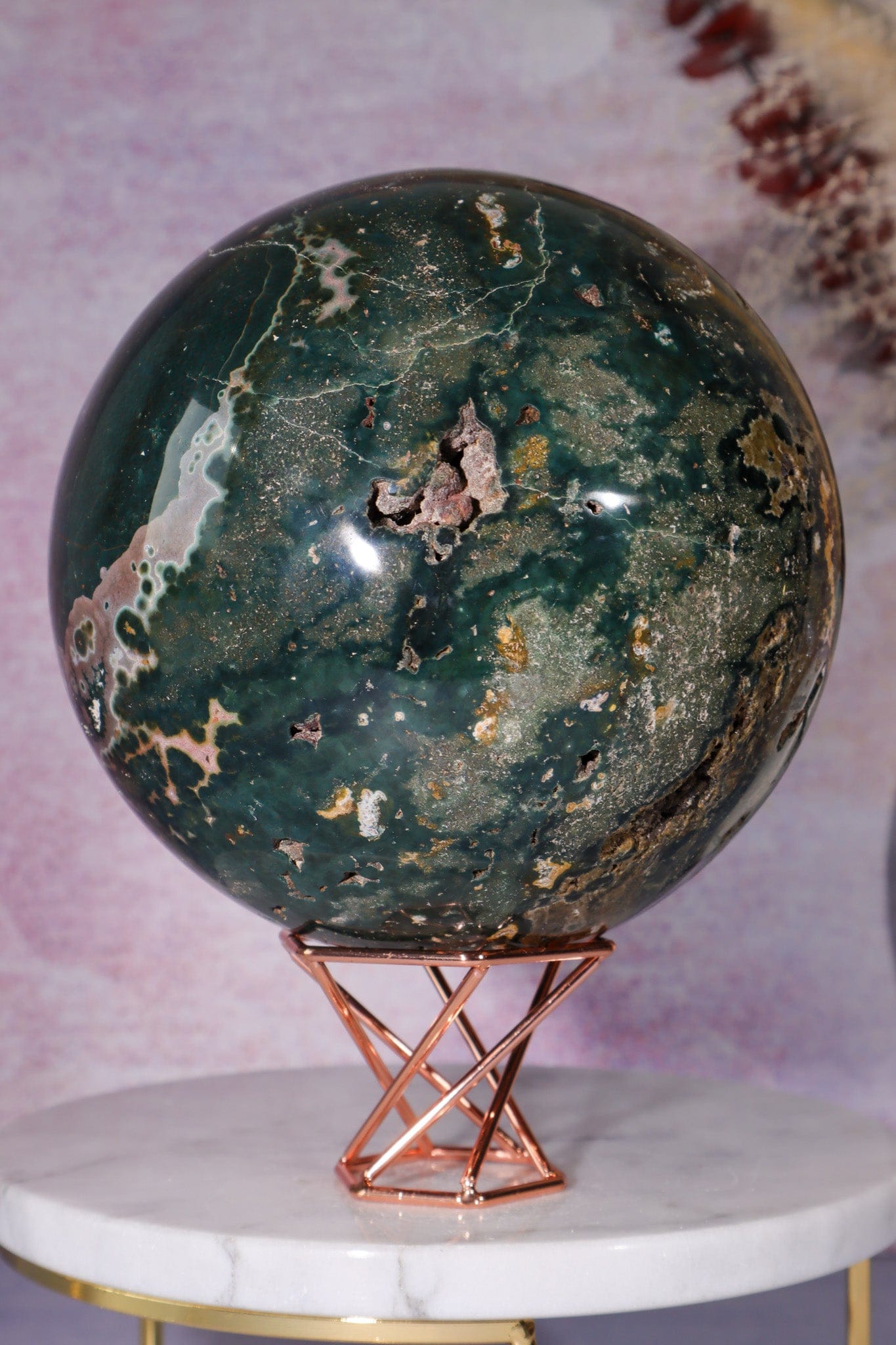 Ocean Jasper Statement Sphere 3.2KG spheres Tali & Loz Crystals