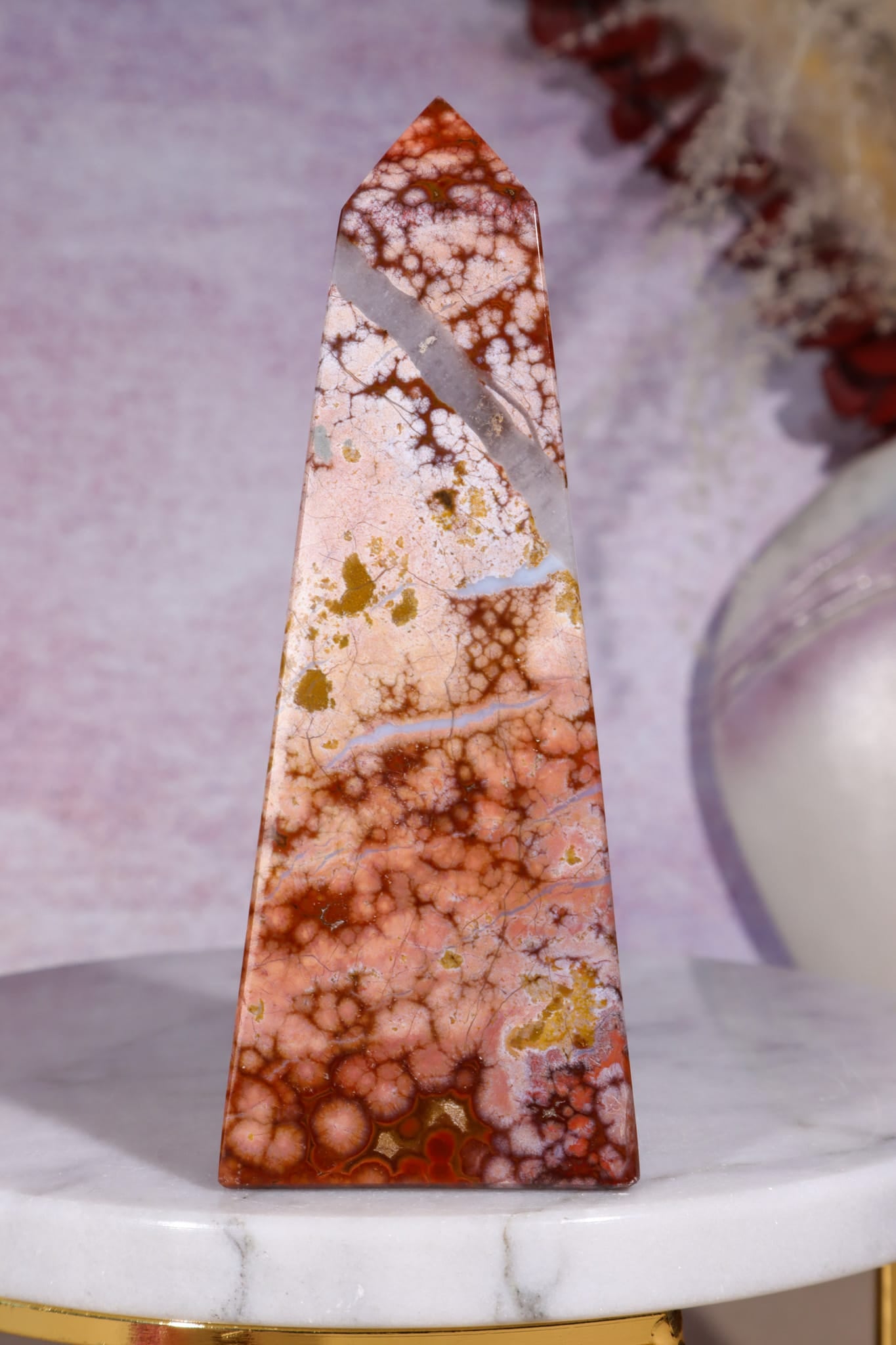 Ocean Jasper Tower | 118mm | Madagascar Towers Tali & Loz Crystals