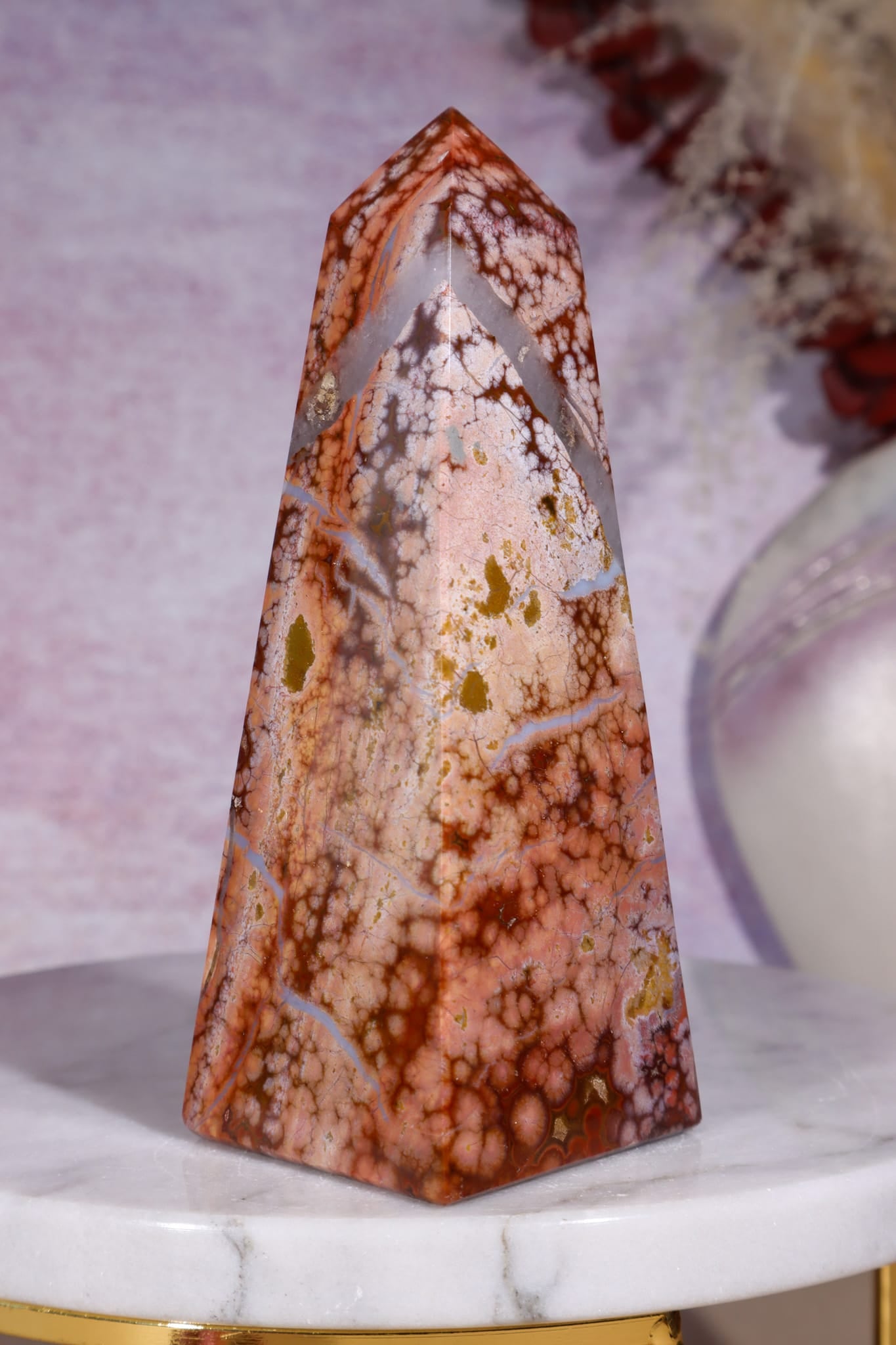 Ocean Jasper Tower | 118mm | Madagascar Towers Tali & Loz Crystals