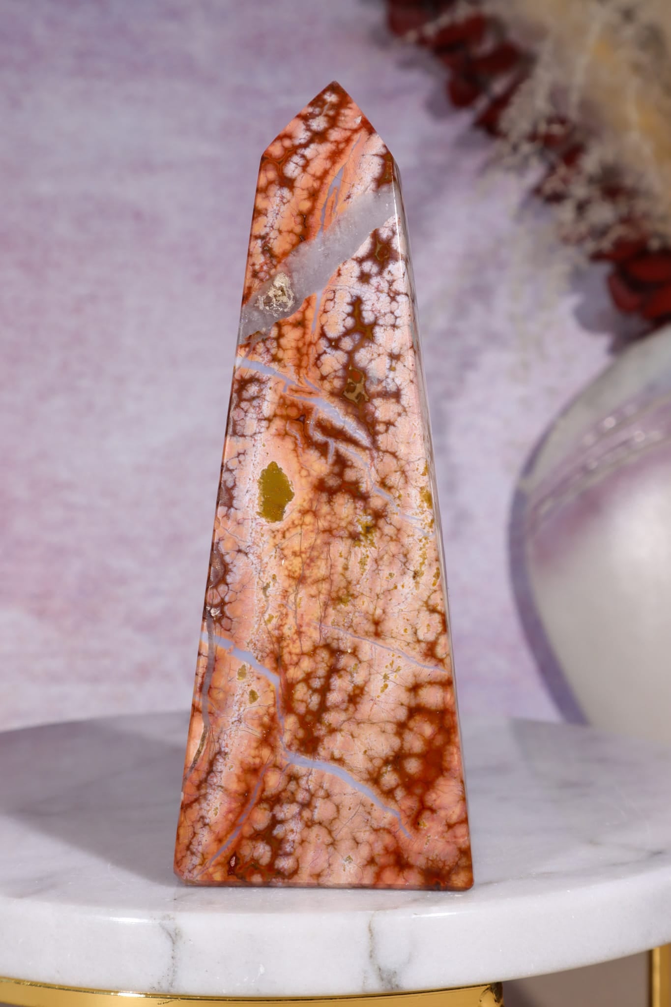 Ocean Jasper Tower | 118mm | Madagascar Towers Tali & Loz Crystals
