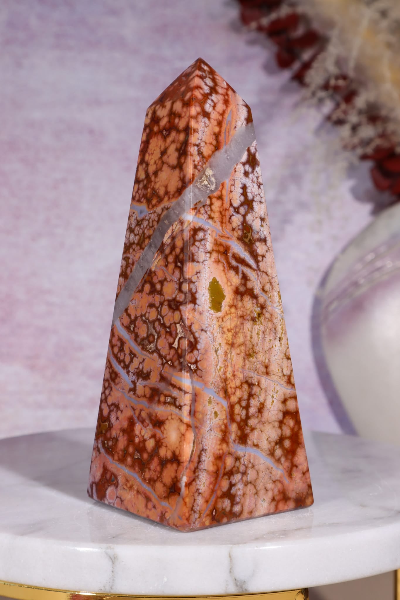 Ocean Jasper Tower | 118mm | Madagascar Towers Tali & Loz Crystals