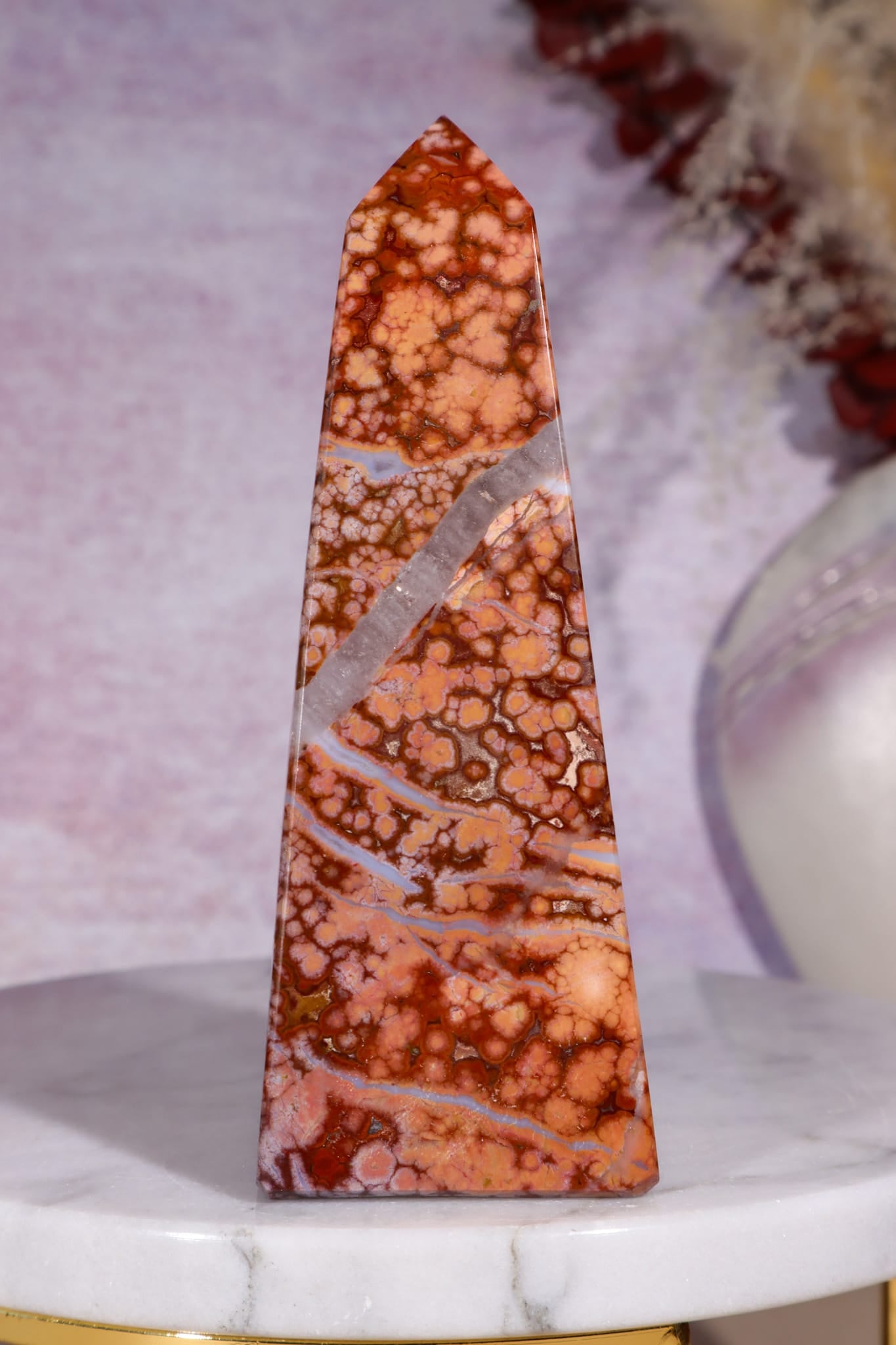 Ocean Jasper Tower | 118mm | Madagascar Towers Tali & Loz Crystals