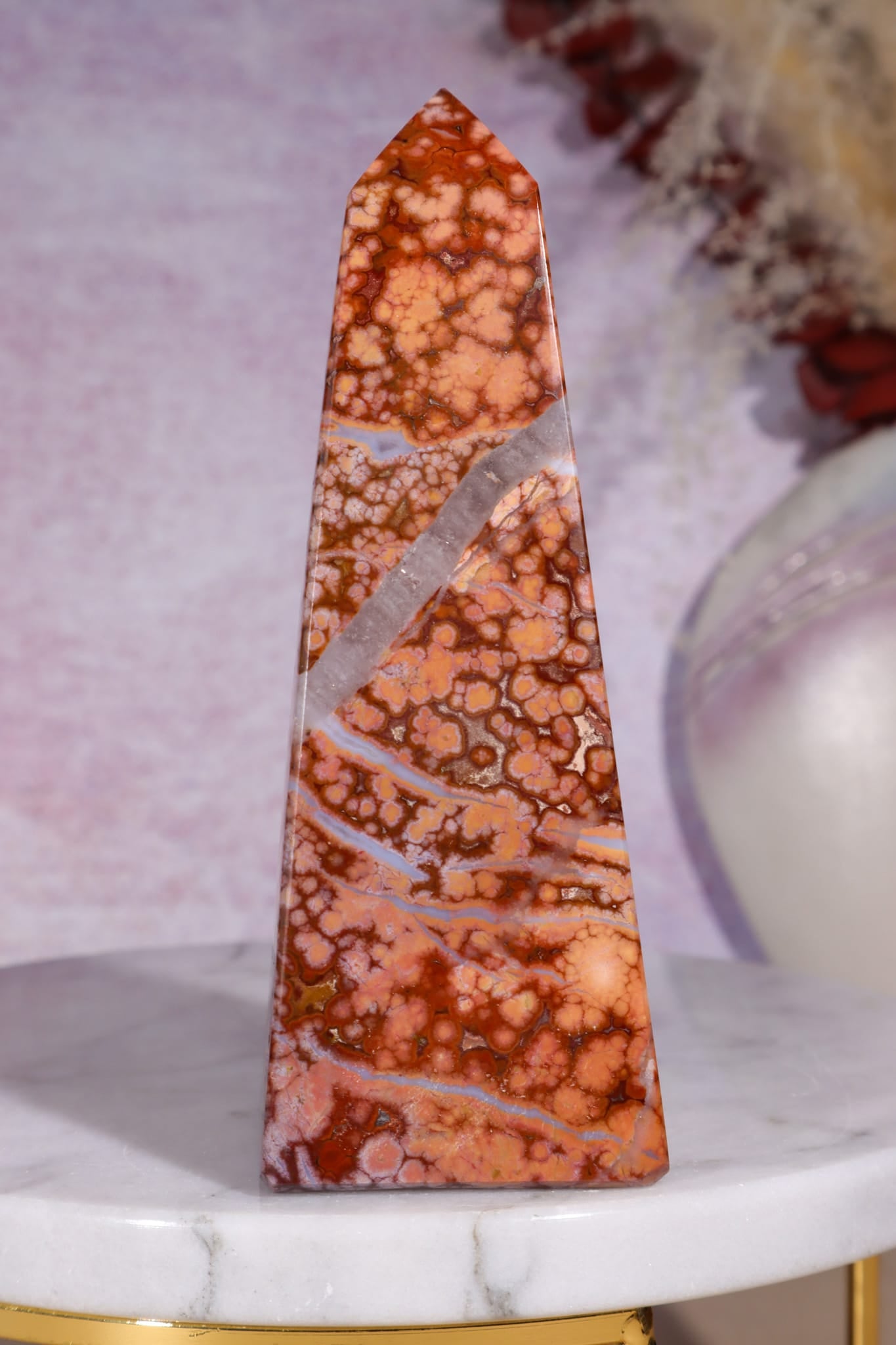 Ocean Jasper Tower | 118mm | Madagascar Towers Tali & Loz Crystals