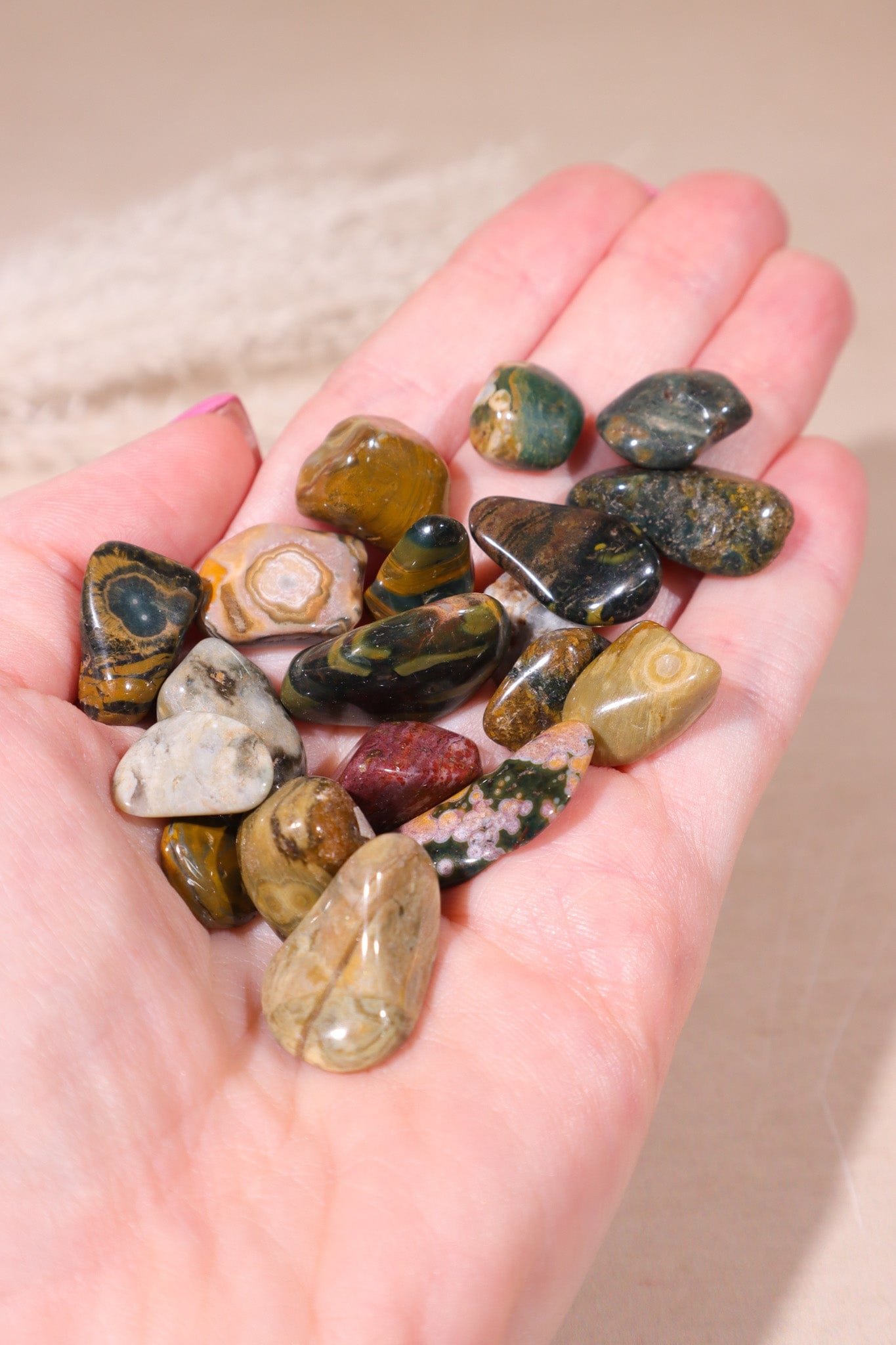 Ocean Jasper Tumblestones 10-20mm - Tali & Loz Crystals