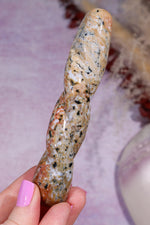 Ocean Jasper Twisted Wand | 120mm | Old Collection Wand Tali & Loz Crystals