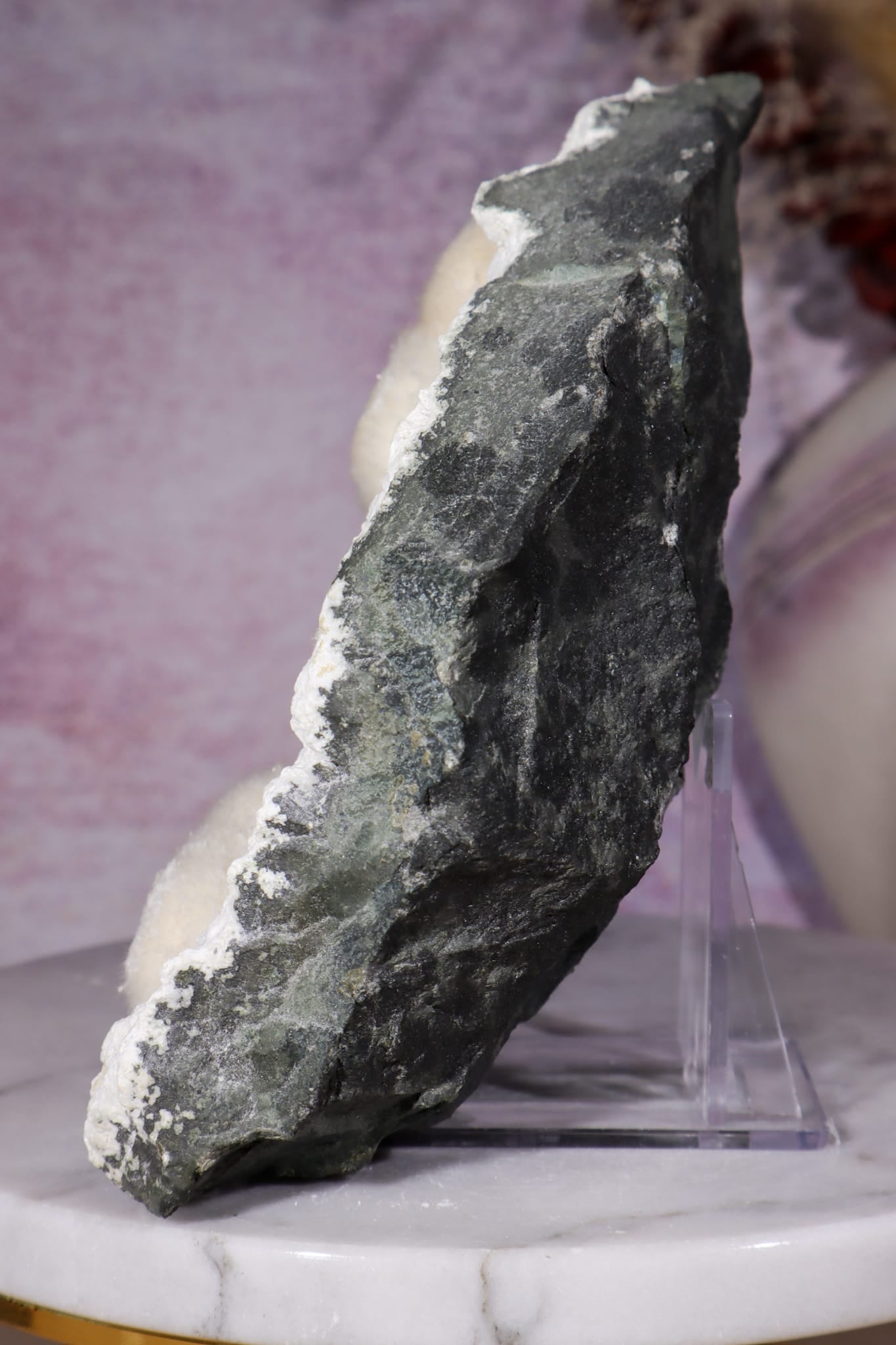 Okenite Specimen 13.5cm, India, Sold as Seen Minerals Tali & Loz Crystals