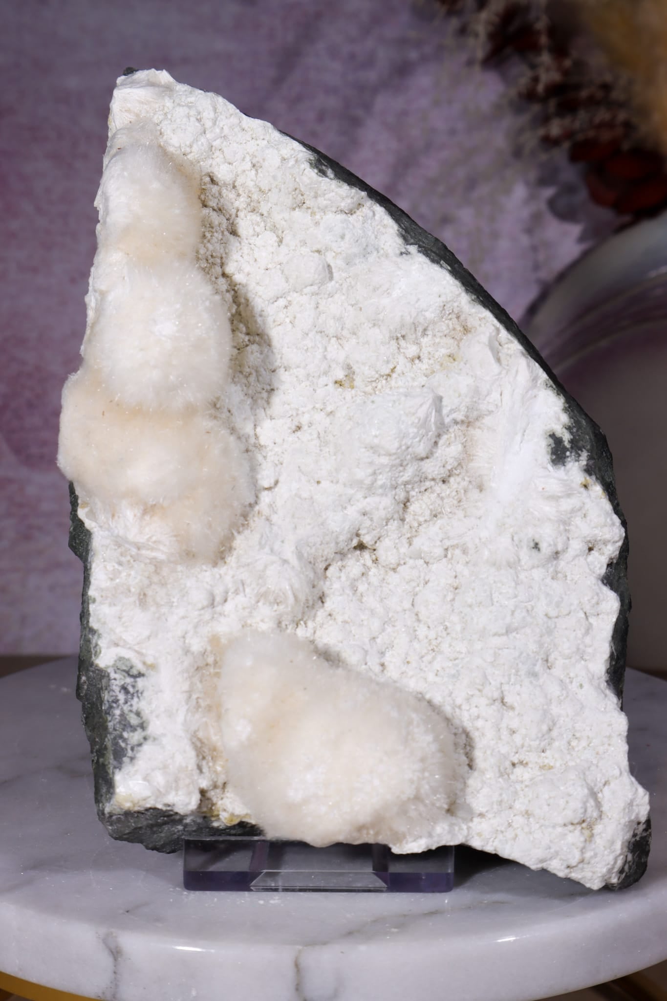 Okenite Specimen 13.5cm, India, Sold as Seen Minerals Tali & Loz Crystals