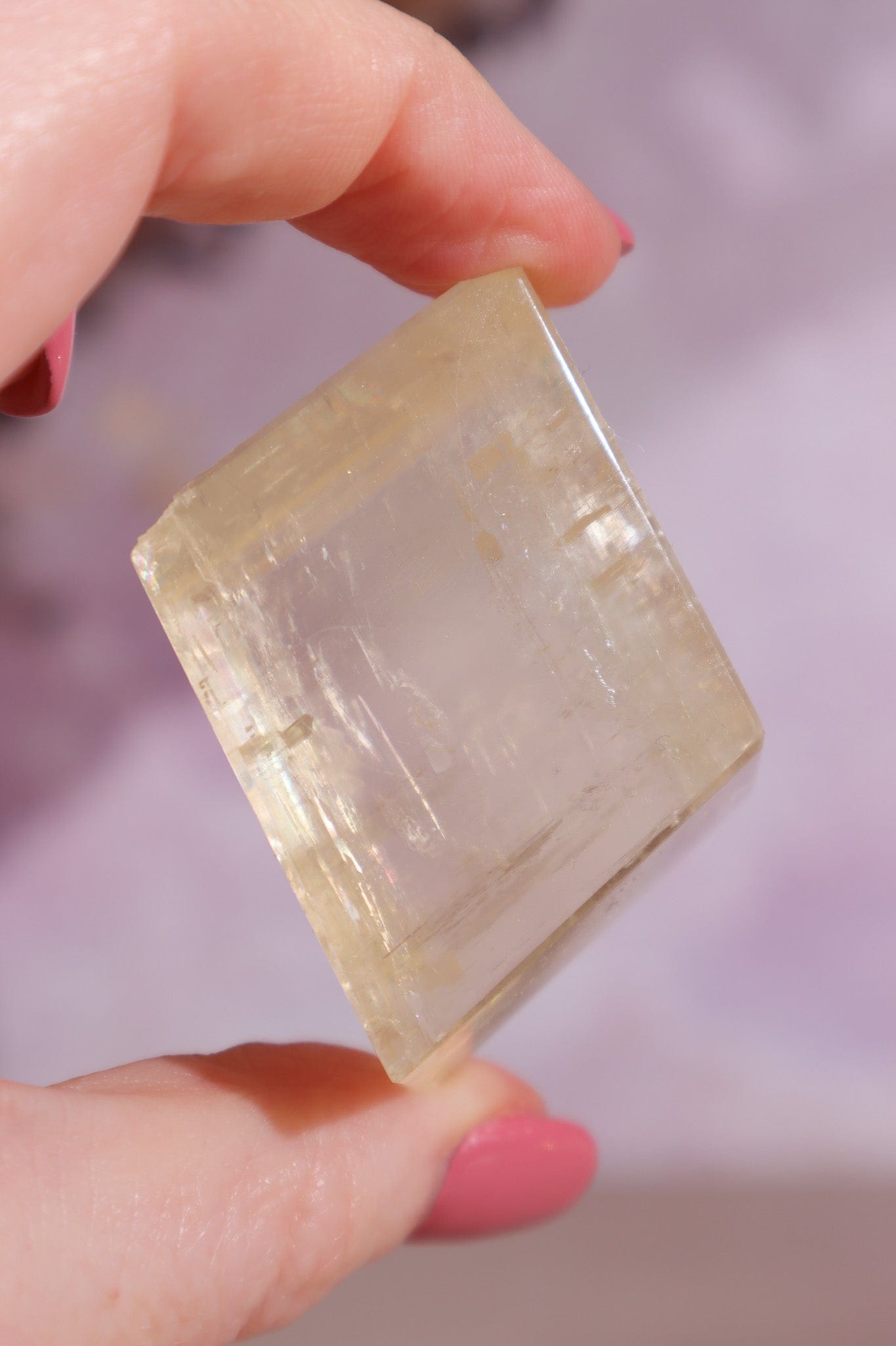 Optical Yellow Calcite 4cm AA-Grade Rough Crystals Tali & Loz Crystals