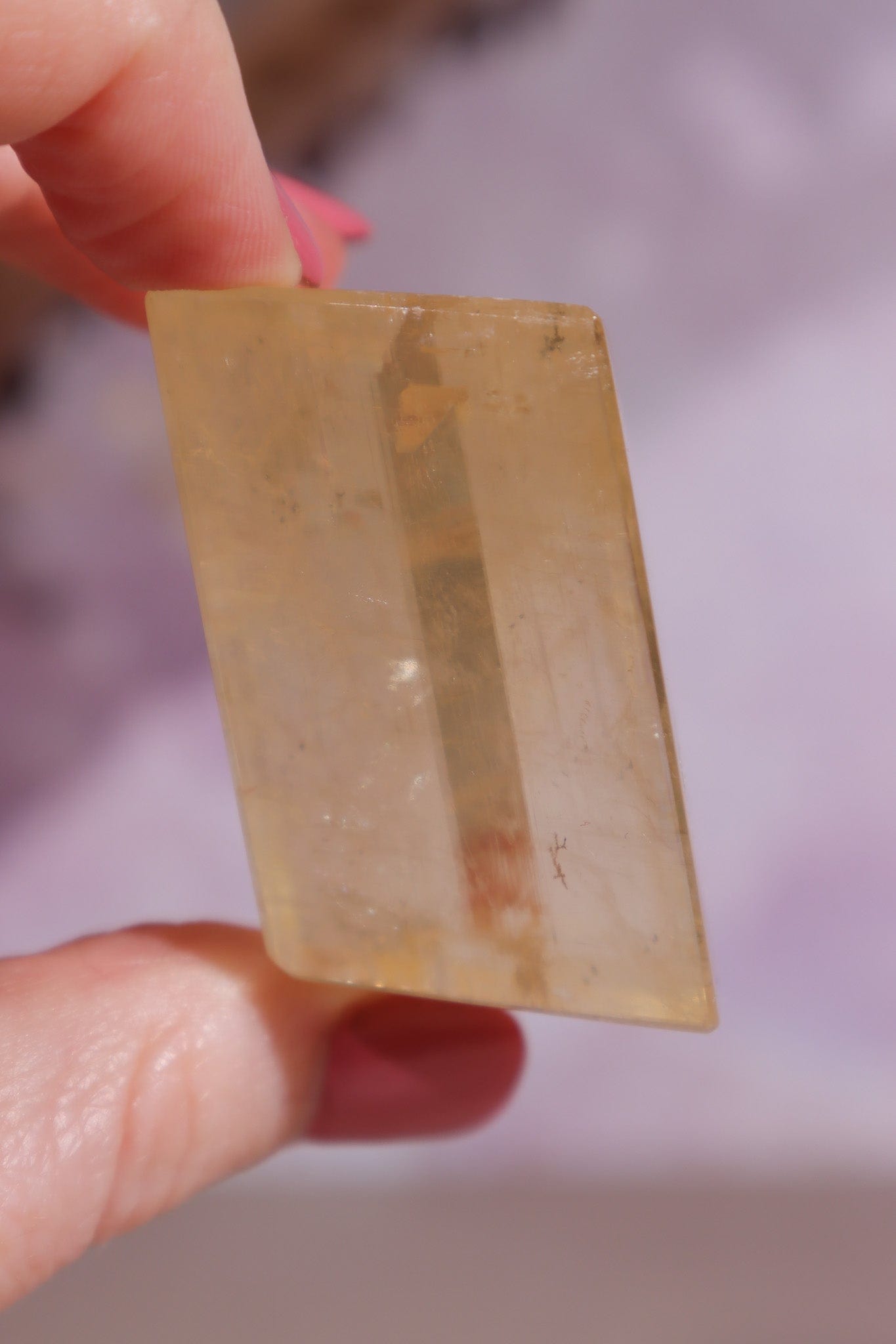 Optical Yellow Calcite 4cm AA-Grade Rough Crystals Tali & Loz Crystals