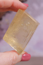 Optical Yellow Calcite 4cm AA-Grade Rough Crystals Tali & Loz Crystals