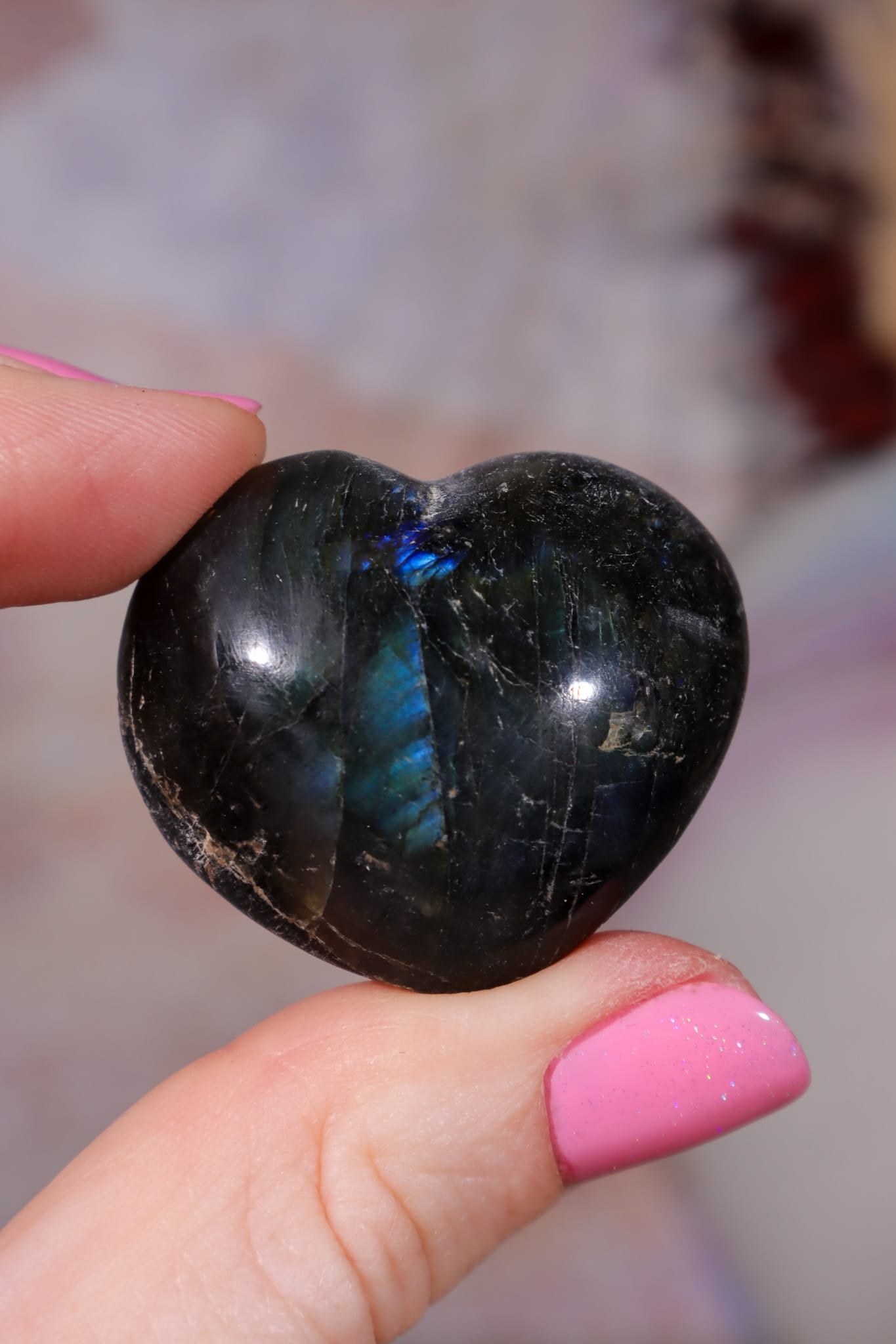 OULET Labradorite Hearts | 2-3cm | Madagascar Hearts Tali & Loz Crystals
