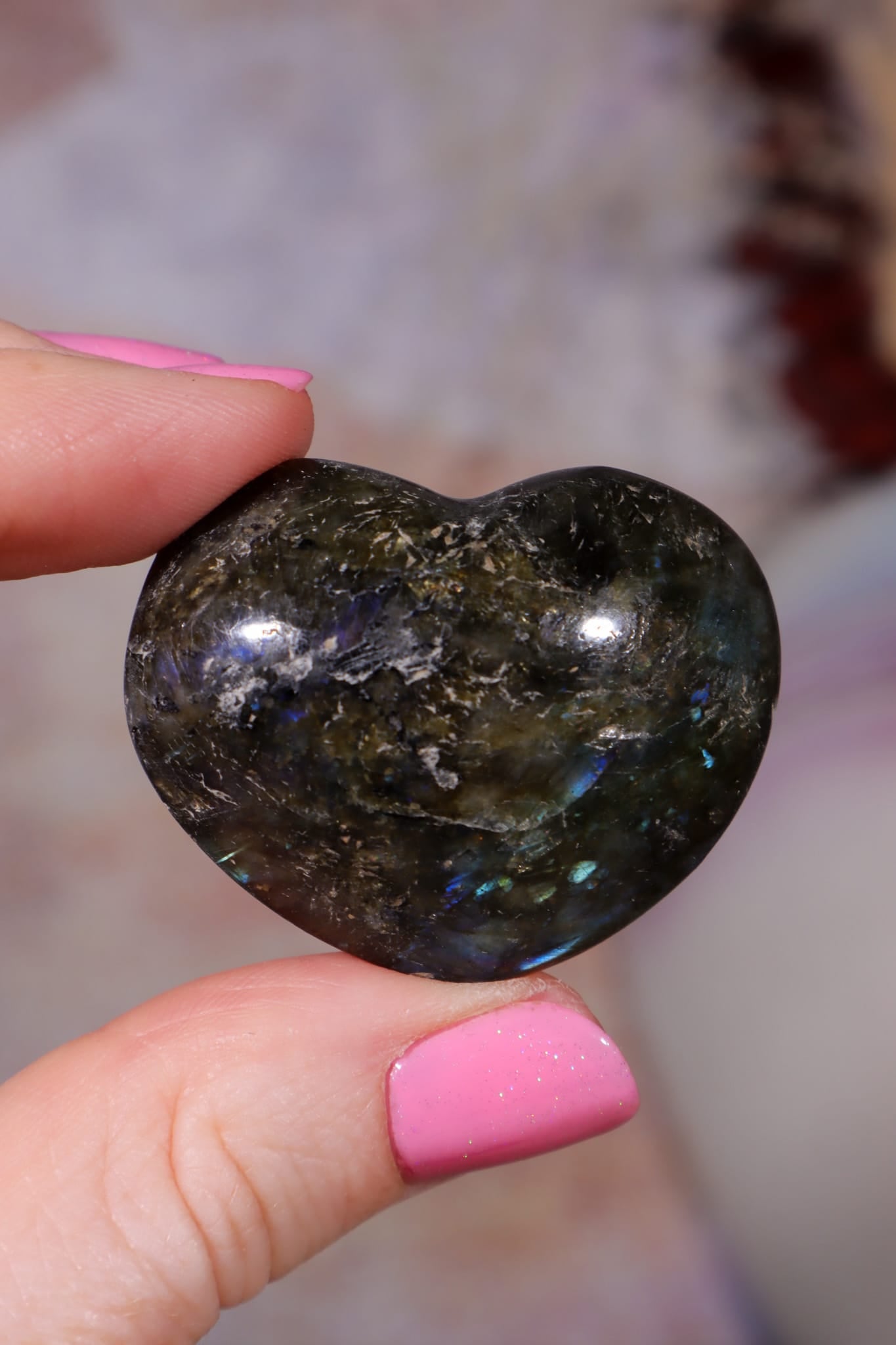 OULET Labradorite Hearts | 2-3cm | Madagascar Hearts Tali & Loz Crystals