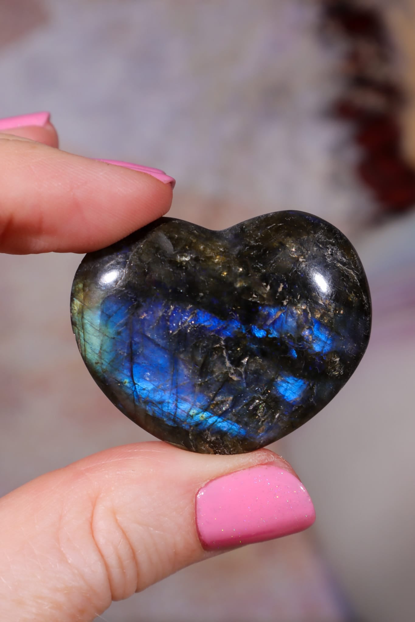 OULET Labradorite Hearts | 2-3cm | Madagascar Hearts Tali & Loz Crystals