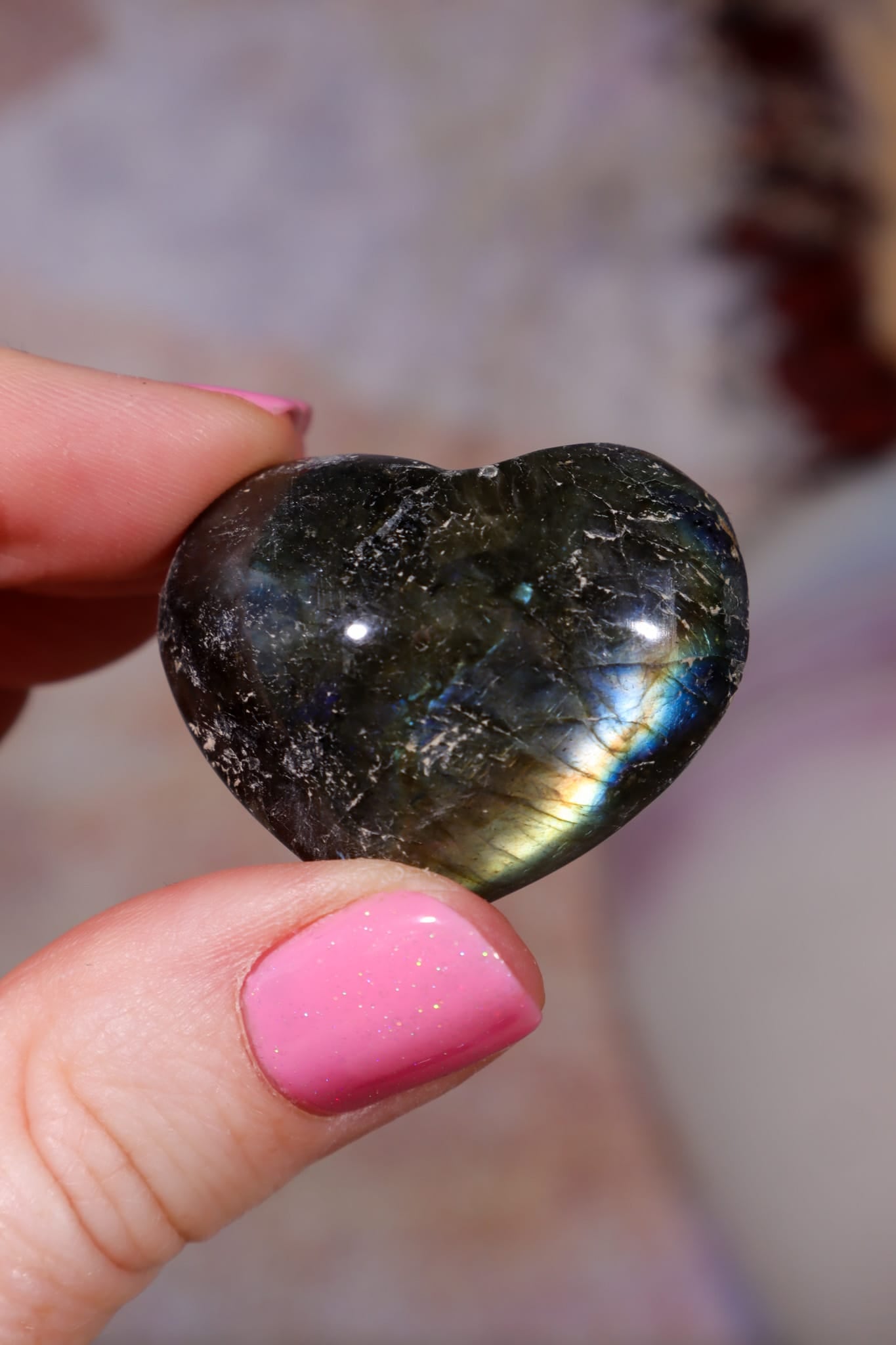 OULET Labradorite Hearts | 2-3cm | Madagascar Hearts Tali & Loz Crystals