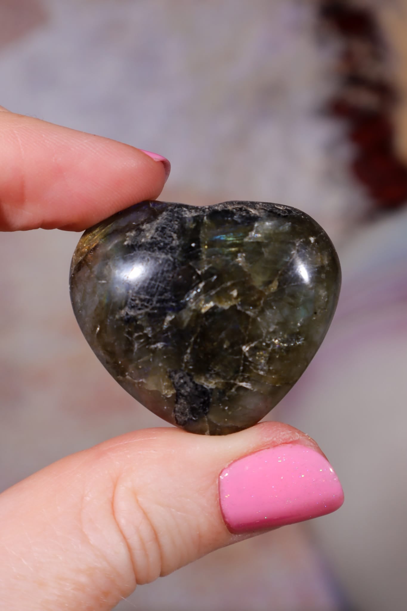 OULET Labradorite Hearts | 2-3cm | Madagascar Hearts Tali & Loz Crystals