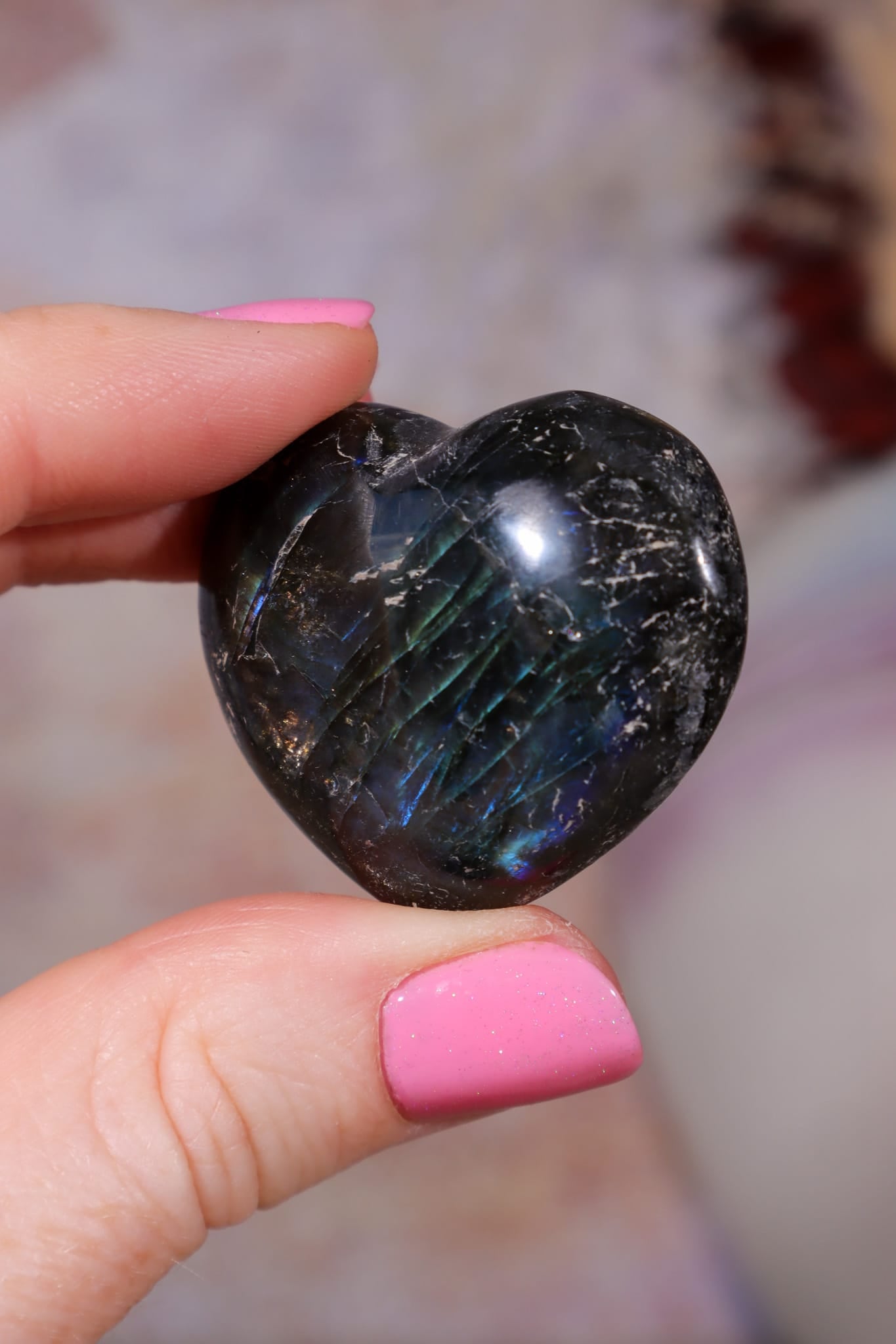 OULET Labradorite Hearts | 2-3cm | Madagascar Hearts Tali & Loz Crystals