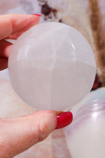 OUTLET 6cm Selenite Bowl (Small Imperfections) | Intuitively Chosen Bowls Tali & Loz Crystals