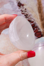 OUTLET 6cm Selenite Bowl (Small Imperfections) | Intuitively Chosen Bowls Tali & Loz Crystals