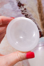OUTLET 6cm Selenite Bowl (Small Imperfections) | Intuitively Chosen Bowls Tali & Loz Crystals