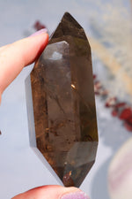 OUTLET AAA Grade Smokey Quartz Double Terminated Point With Inclusions Points Tali & Loz Crystals