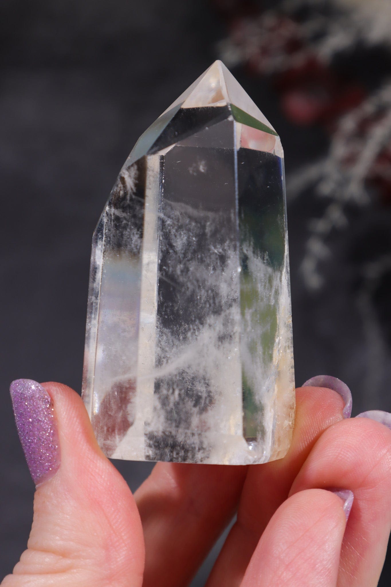 OUTLET Clear Quartz with Natural Phantoms Tower 5.7cm Towers Tali & Loz Crystals