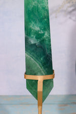 OUTLET Green Fluorite Double Terminated Wand With Stand, 0.81KG Towers Tali & Loz Crystals