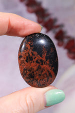 OUTLET Mahogany Obsidian Worry Stones 4cm Worry Stones Tali & Loz Crystals