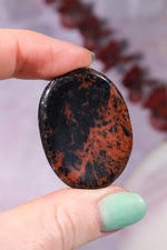 OUTLET Mahogany Obsidian Worry Stones 4cm Worry Stones Tali & Loz Crystals