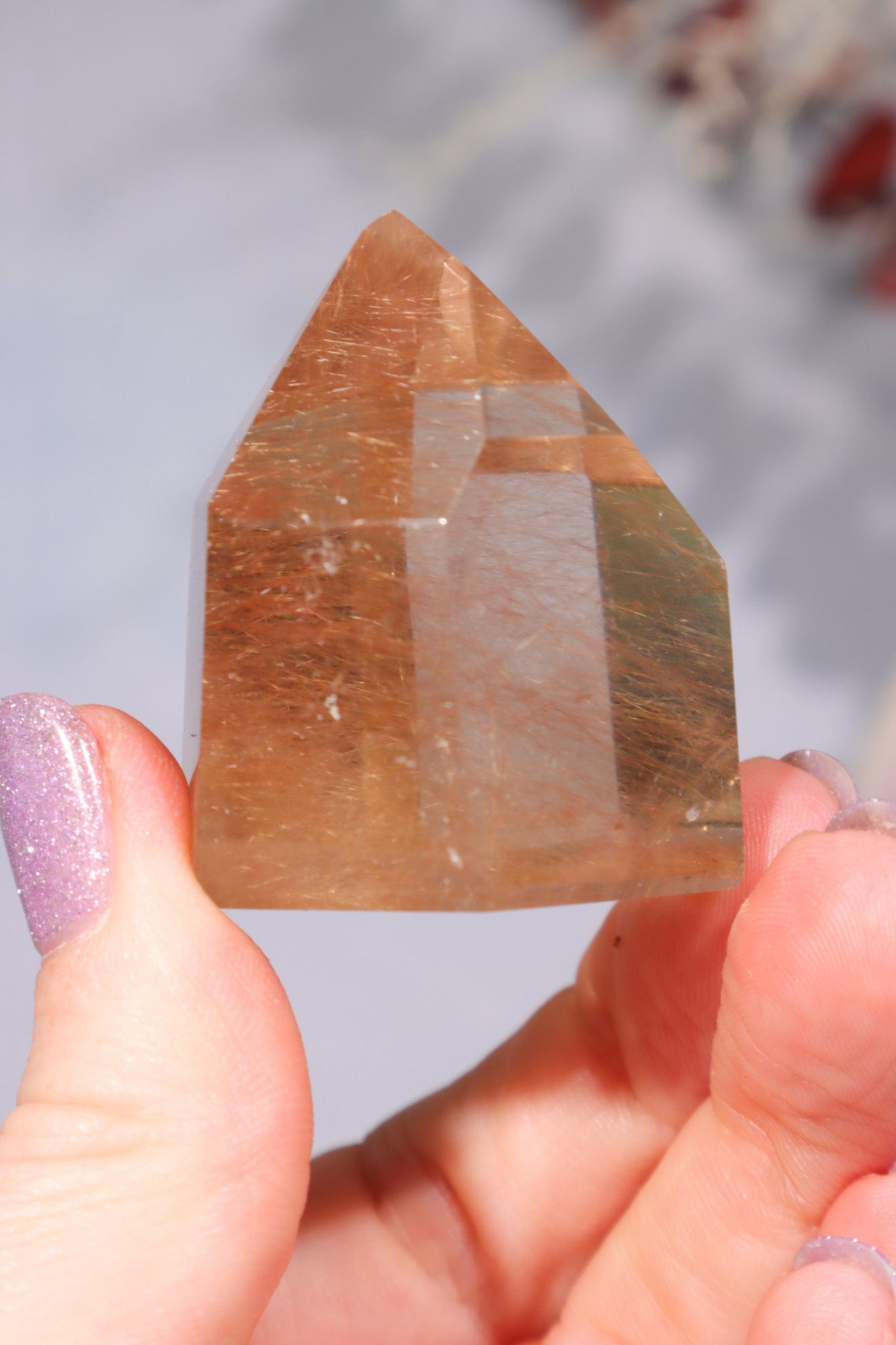OUTLET Rutilated Smokey Quartz Point 4cm Points Tali & Loz Crystals