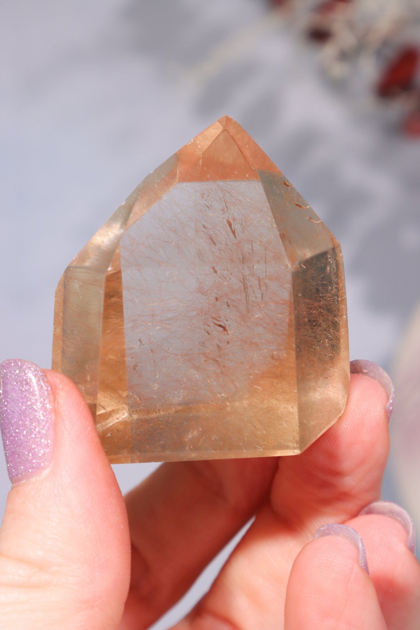 OUTLET Rutilated Smokey Quartz Point 4cm Points Tali & Loz Crystals