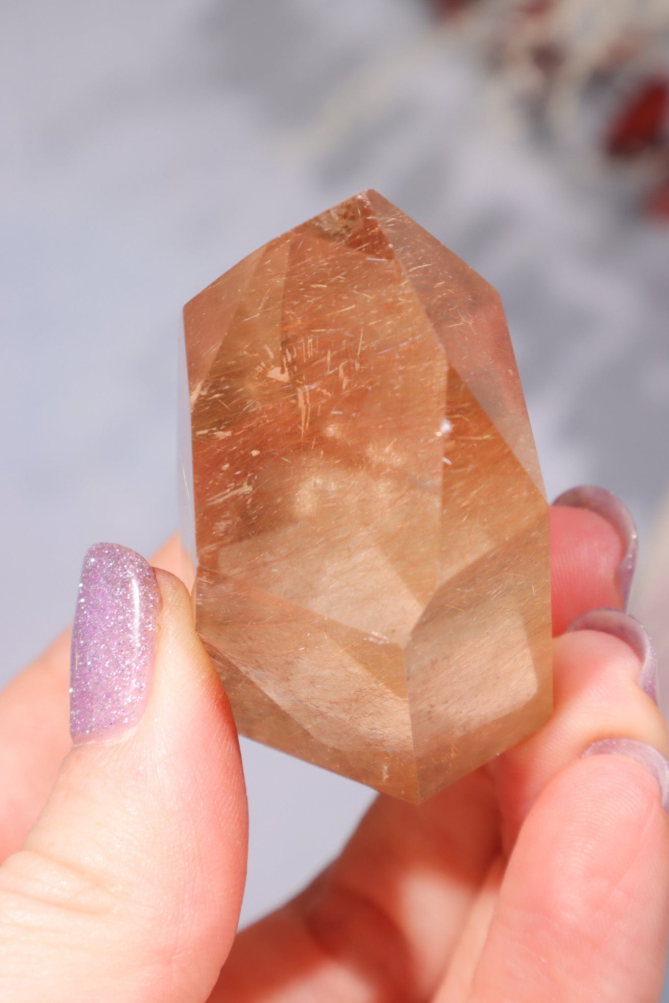 OUTLET Rutilated Smokey Quartz Point 4cm Points Tali & Loz Crystals