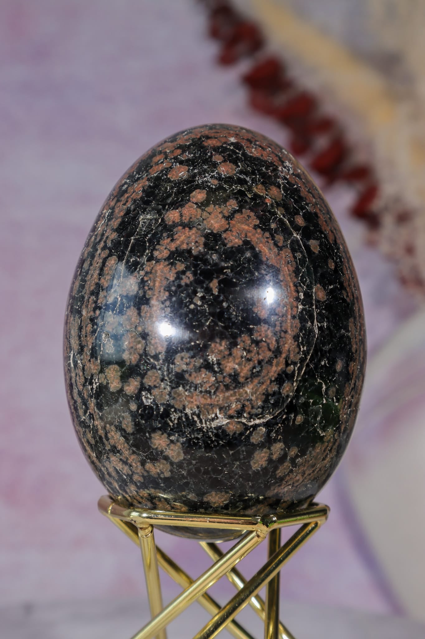 Peanut Obsidian Egg | 7.4cm | Mexico Crystal Tali & Loz Crystals