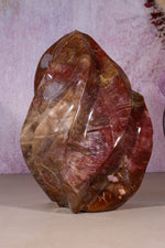 Petrified Wood Flame | XL Statement Piece | Madagascar Flame Tali & Loz Crystals