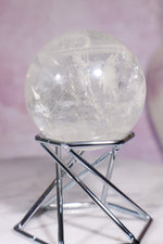 Phantom Clear Quartz Sphere 48mm Spheres Tali & Loz Crystals