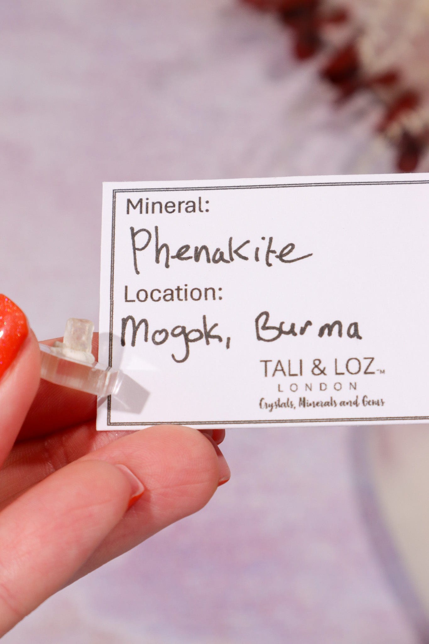 Phenakite 0.21g - Burma (Myanmar) Specimen Tali & Loz Crystals