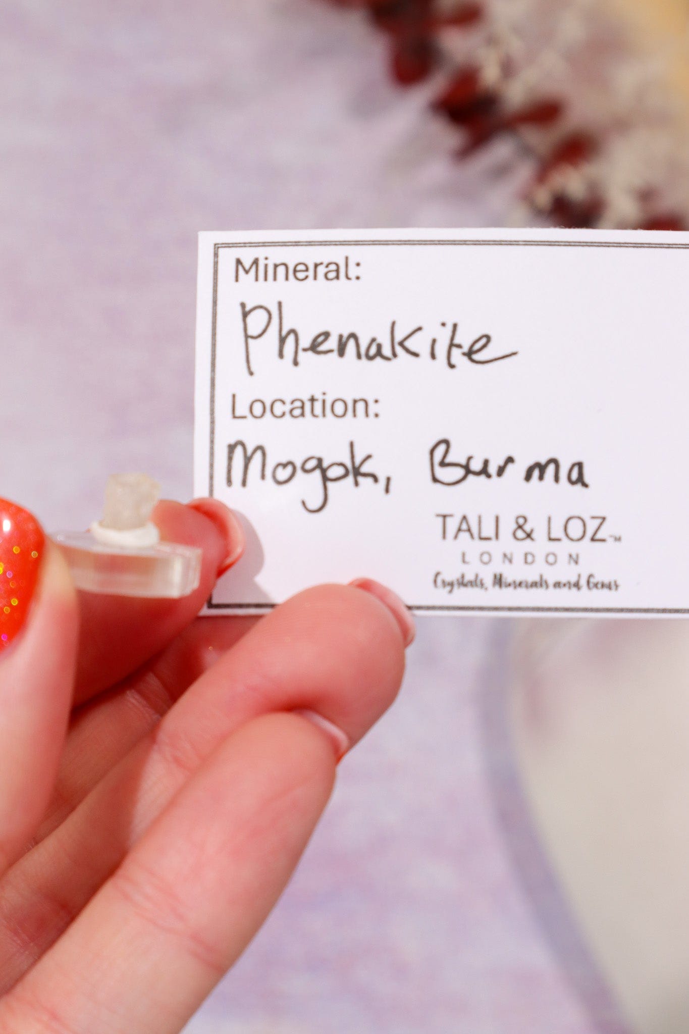 Phenakite 0.27g - Burma (Myanmar) Specimen Tali & Loz Crystals