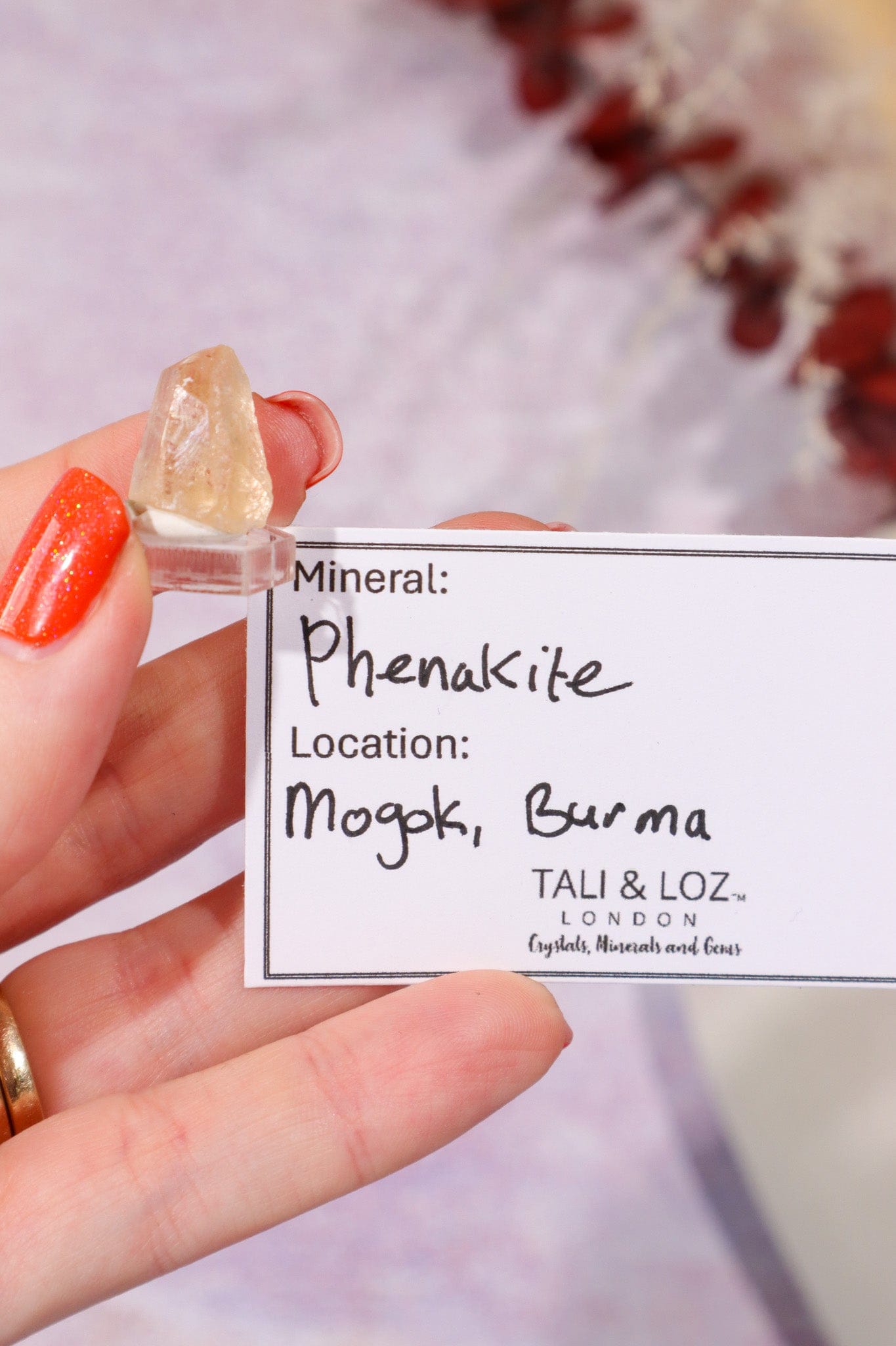 Phenakite 2.73gr - Burma (Myanmar) Specimen Tali & Loz Crystals