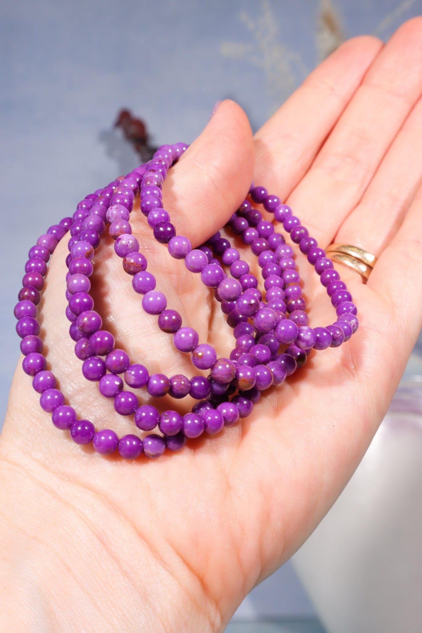 Phosphosiderite Beaded Bracelet (Bead Size 0.4cm), Intuitively Chosen Bracelets Tali & Loz Crystals