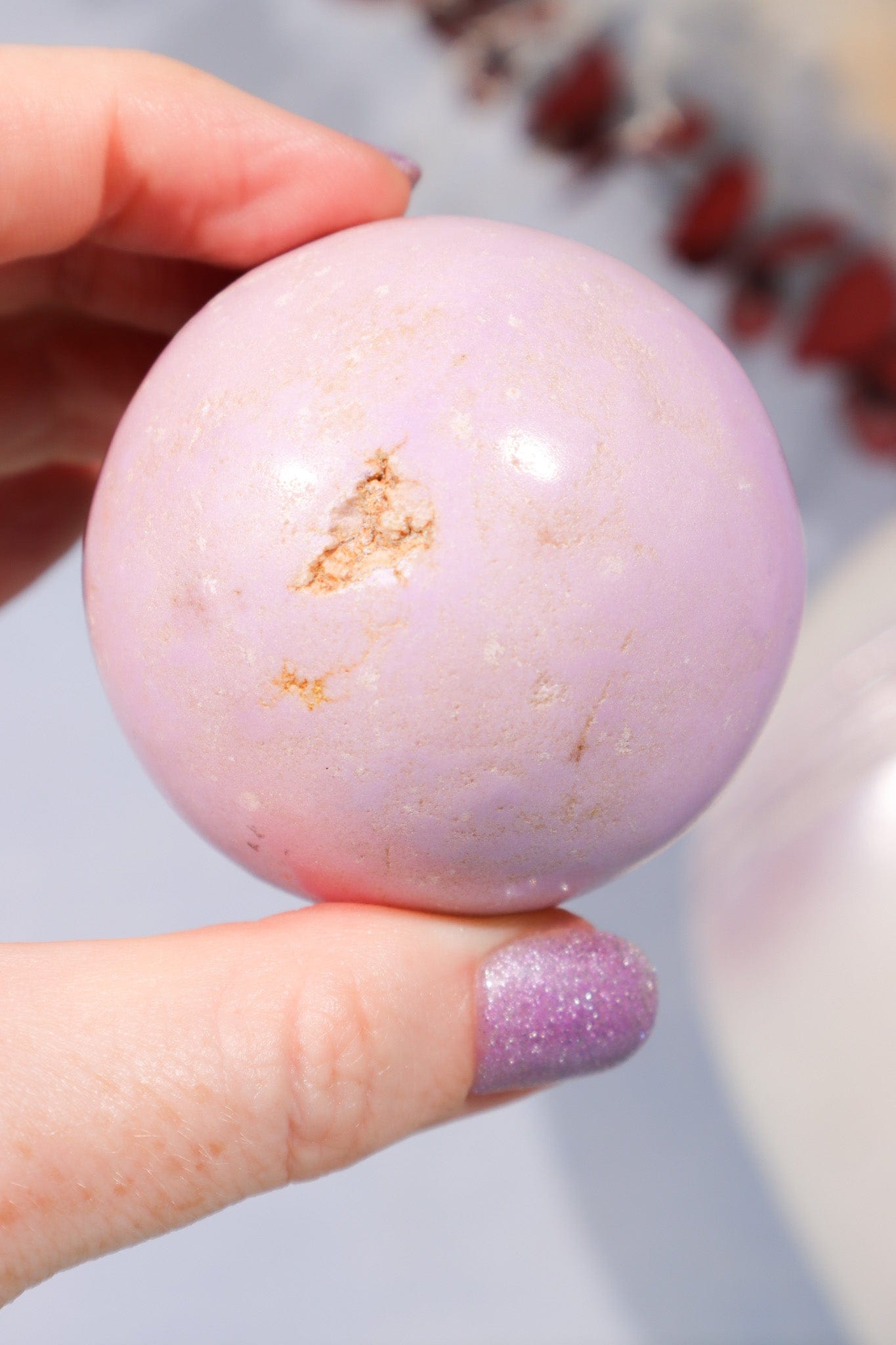 Phosphosiderite Sphere Spheres Tali & Loz Crystals