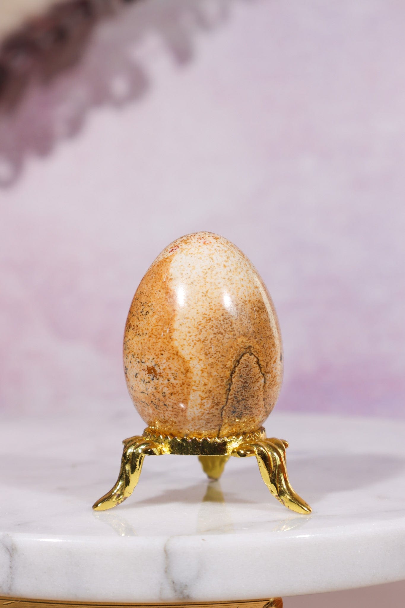 Pictured Jasper Egg 4cm - Tali & Loz Crystals